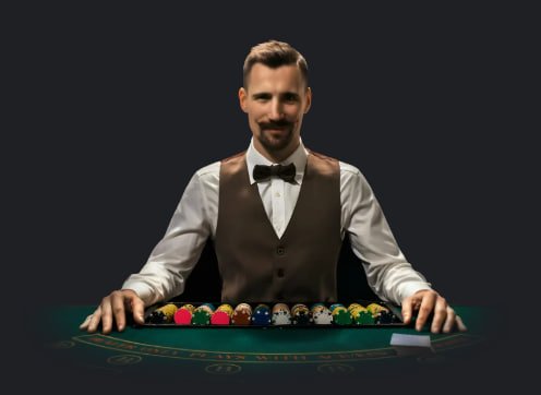 Antarmuka permainan Free Bet Blackjack di aplikasi kampungbet menampilkan dealer langsung dan meja kartu